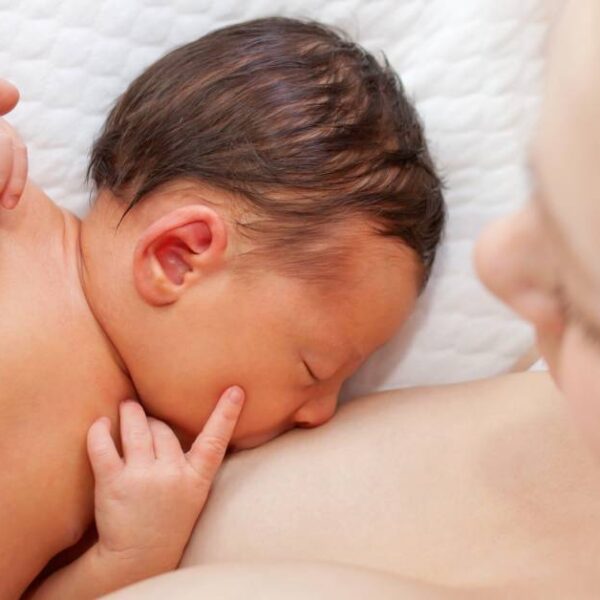 Newborn,Baby,Breastfeeding,After,Birth.,Mom,Nursing,Baby.